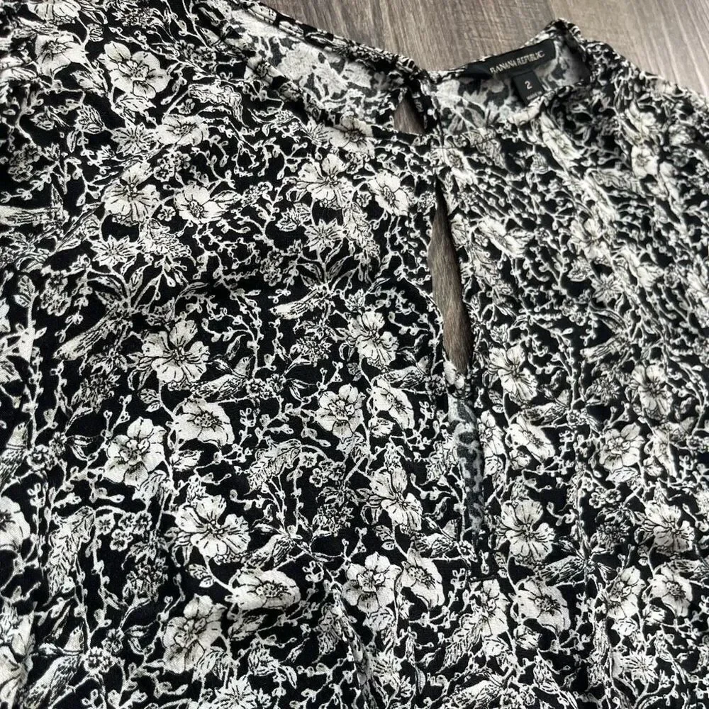 Banana Republic Keyhole Mini Dress Sz 2 Women’s - Picture 3 of 11